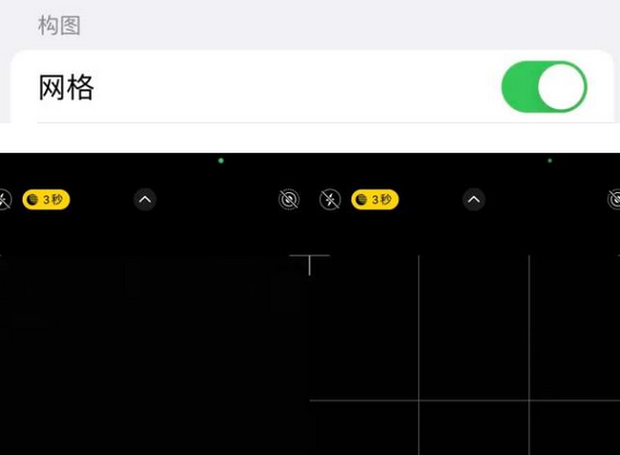 吉县苹果手机维修网点分享iPhone如何开启九宫格构图功能