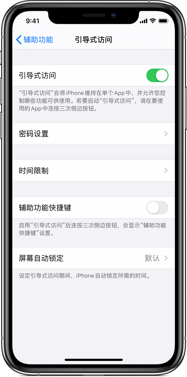 吉县苹果手机维修分享如何在 iPhone 上退出引导式访问 