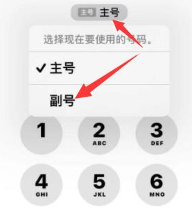 吉县苹果14维修店分享iPhone 14 Pro Max使用副卡打电话的方法 