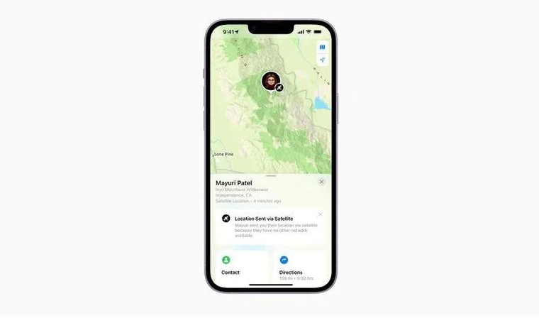 吉县苹果14维修分享iPhone14系列中 FindMy功能通过卫星分享位置方法教程 